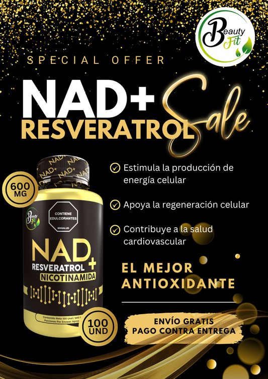 NAD+RESVERATROL Y NICOTINAMIDA X100 UND